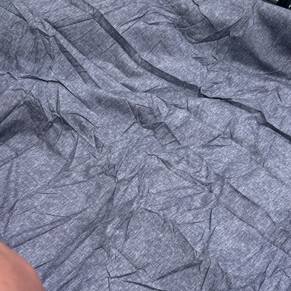 Light Gray / blue Fabric Material comforter and pillowcase